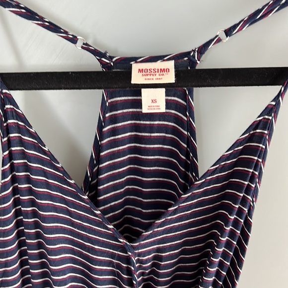 NWOT Navy Striped Romper Size XS - Picture 2 of 5
